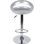 Tabourets de bar - soarroc - abs gris argent - lot de 2 - l 43 x p 43 cm - réglable en hauteur Tabourets de bar - soarroc - abs gris argent - lot de 2 - l 43 x p 43 cm - réglable en hauteur