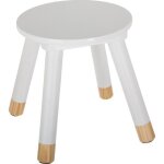 Tabouret enfant douceur blanc - atmosphera createur dinterieur