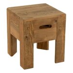 Tabouret en bois will 40cm naturel