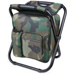Tabouret chaise de camping pliant avec sac � dos isotherme tissu oxford sac isotherme id�al pour la p�che ...