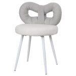 Tabouret de coiffeuse avec n?ud papillon - cremlank - chaise de maquillage - acier carbone - moderne ...