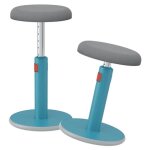 Tabouret ergonomique assis - debout 2 en 1 - bleu - leitz ergo Tabouret ergonomique assis - debout 2 en 1 - bleu - leitz ergo