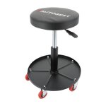 Tabouret de mcanicien rglable - hauteur max 52cm - tabouret atelier - 5 roulettes pivotantes
