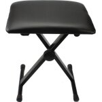 Tabouret de piano noir glarry - compact et rglable en hauteur 18 - 20 pouces