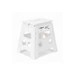 Tabouret pliant blanc 40cm marchepied pied pliable bm tools bmt - mp40 - blanc 150kg capacit� l�ger et ...