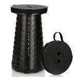 Tabouret pliant - hengda - noir - portable - charge jusquà 250 kg - idéal pour camping et pêche Tabouret pliant - hengda - noir - portable - charge jusquà 250 kg - idéal pour camping et pêche