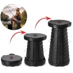 Tabouret pliant - non sp�cifi� - r�tractable - noir - plastique nylon pa66 - 330lb capacit�