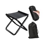 Tabouret pliant portable - camping - mini tabouret - acier de haute qualit - tissu oxford - 100 kg