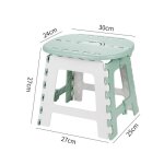 Tabouret pliant - voyage - extrieur - portable - vert - 27x27x25cm - plastique