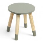 Tabouret rond - today - roi de la jungle - mdf - 24 cm - vert