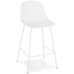 Tabouret snack mi - hauteur perfor ellen mini blanc intrieur - extrieur - dimensions : 485x47x96 cm ...