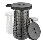 Tabouret t�lescopique - portable - l�ger - r�glable de 65 � 45 cm - capacit� 180 kg - pliant