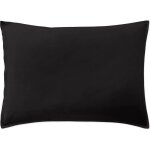 Taie doreiller 50x70 avec volant 100% percale de coton lav noir minuit