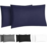 Taie doreiller microfibre - febest - lot de 2 - 40x60 cm - hypoallerg�nique - anti - acariens - lavable ...