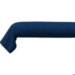 Taie de traversin 140 cm 100% coton bleu imperial