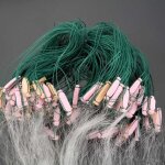 Taille 1 2. 3 cm - filet de pche 25m 3 couches monofilament avec flotteur