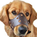 Taille l anti - aboiement muselière cuir réglable pour chiens écorce contrôle muselière anti morsure ... Taille l anti - aboiement muselière cuir réglable pour chiens écorce contrôle muselière anti morsure ...