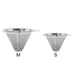Cne de caf - inox - taille s - rutilisable - accessoires cafetire - cologique
