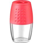 Taille - crayon - wonday - 2 trous - plastique - rserve visse - bleu / rouge alatoire