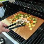 Taille feuilles de cuisson pour barbecue feuilles de cuisson rutilisables feuille de cuisson en ptfe ...