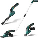 Taille - haie �lectrique liferun 72 v 2 - en - 1 t�lescopique sans fil cisaille � gazon & coupe - bordure ...