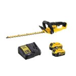 Taille haies sans fil 18v xr li - ion lamier de 55 cm (2x50 ah) - dewalt dcmht563p2