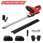 Taille - haies sans fil avec 2 batterie - 2000w - diam�tre coupe 15 mm - largeur coupe 65 mm - double ...