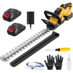 Taille - haie sans fil 2200w moteur puissant de 20000 tr / min double autonomie convient aux jardins ...