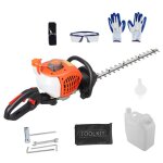 Taille - haie thermique 26cc ? fianao ? lame double 61 cm ? 2 temps 074 kw ? d�marrage rapide ? poign�e ...