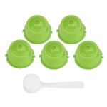 Taille jaune capsules rechargeables rutilisables 5 pices dosettes pour nescaf dolce gusto machine ...