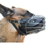 Taille xxl muselière pour chien métal museau muselière anti - aboiement anti - morsure panier en fil ... Taille xxl muselière pour chien métal museau muselière anti - aboiement anti - morsure panier en fil ...