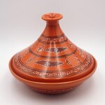 Tajine de cuisson tatou� orange - d 31 cm