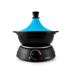 Tajine électrique avec pot en terre cuite kjine 3 bleu kitchencook Tajine électrique avec pot en terre cuite kjine 3 bleu kitchencook