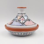 Tajine individuel évasé marocain color - d 22 cm Tajine individuel évasé marocain color - d 22 cm