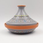 Tajine individuel évasé marrakech gris - d 22 cm Tajine individuel évasé marrakech gris - d 22 cm