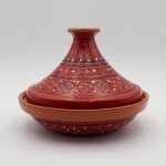 Tajine individuel évasé marrakech rouge - d 22 cm Tajine individuel évasé marrakech rouge - d 22 cm