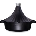 Tajine - intignis - 28cm - 4. 8l - r�sistant au four - anti - rouille - noir