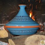 Tajine marrakech bleu - d 31 cm