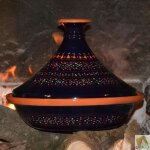 Tajine marrakech bleu nuit - d 31 cm Tajine marrakech bleu nuit - d 31 cm