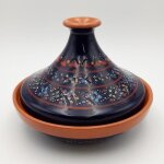 Tajine individuel �vas� marrakech bleu nuit - d 22 cm