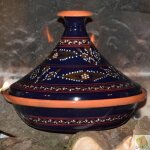 Tajine tatou bleu nuit - d 31 cm