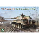 Maquette char - takom - vk45. 02(h) draft blueprint w1461 - �chelle 1:35 - prototype henschel - r�f. ...