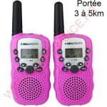 Talkie - walkie - dasinko - modèle rose - 22 canaux - portée 3 à 5 km - Écran lcd Talkie - walkie - dasinko - modèle rose - 22 canaux - portée 3 à 5 km - Écran lcd