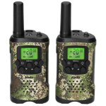 Alecto fr115camo - lot de deux talkie - walkies pour enfants port�e jusqu?� 7 kilom�tres camouflage
