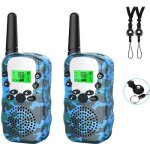 Talkies walkies enfants - marque - modle - porte 3 km - lampe de poche lcd rtro - claire