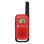 Talkies walkies motorola rouge t42 - portée 4 km - 16 canaux - affichage lcd Talkies walkies motorola rouge t42 - portée 4 km - 16 canaux - affichage lcd