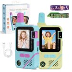 Talkie - walkie vid�o pour enfants cam�ra hd usb rechargeable communication longue port�echangement de ...