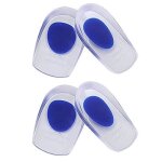 Talonnettes en gel de siliconelot de 2 paires de talonnettes en gel de silicone pour fasciite plantaire ...