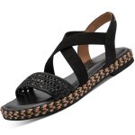 Tamaris sandales classiques pour femme 1 - 28110 - 44 / 0a1 noir