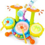 Set de percussions - bebe - tambour - effets sonores - lumineux - pour enfants à partir de 3 ans Set de percussions - bebe - tambour - effets sonores - lumineux - pour enfants à partir de 3 ans